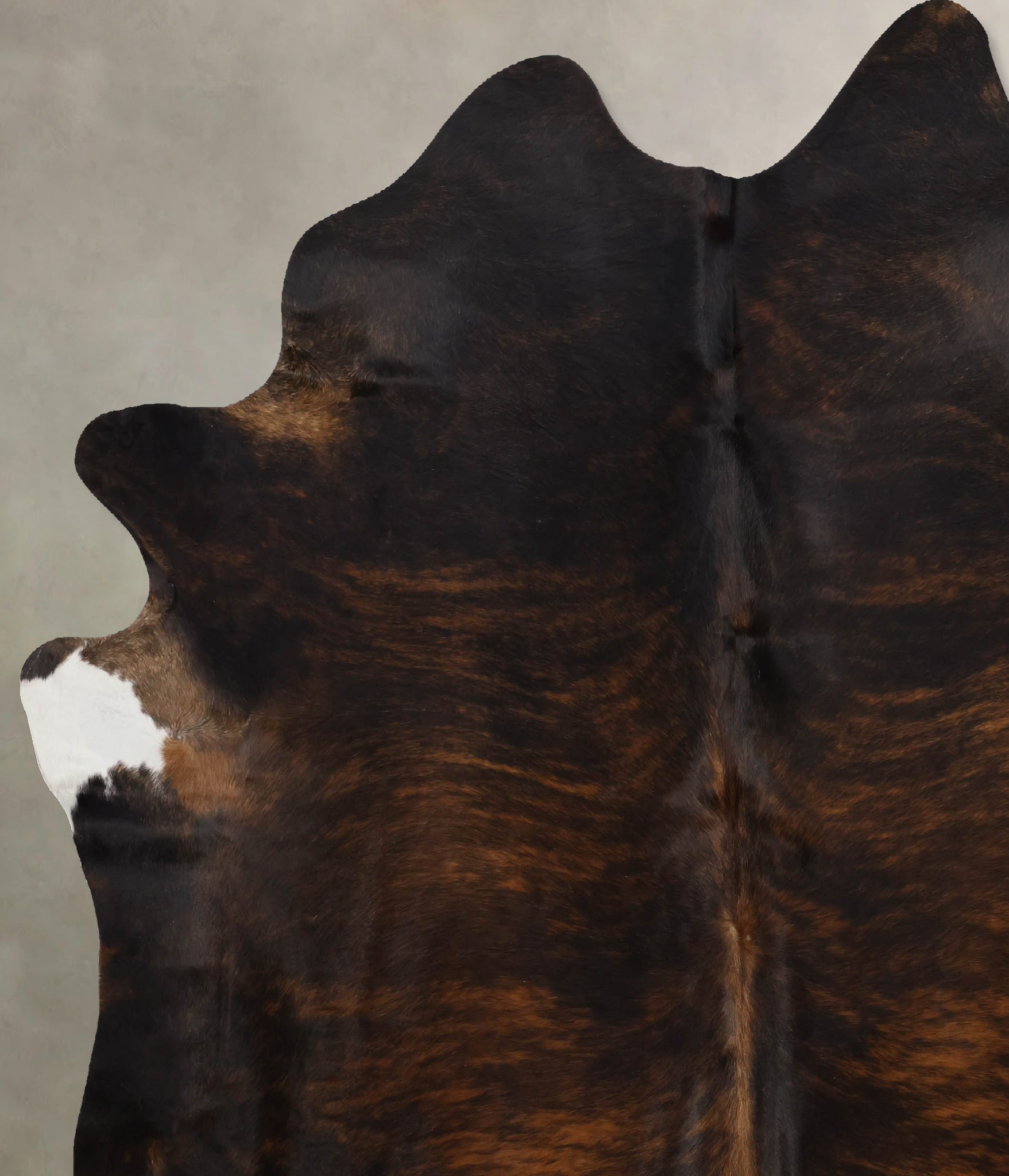 Dark Brindle Cowhide Rug #B10916