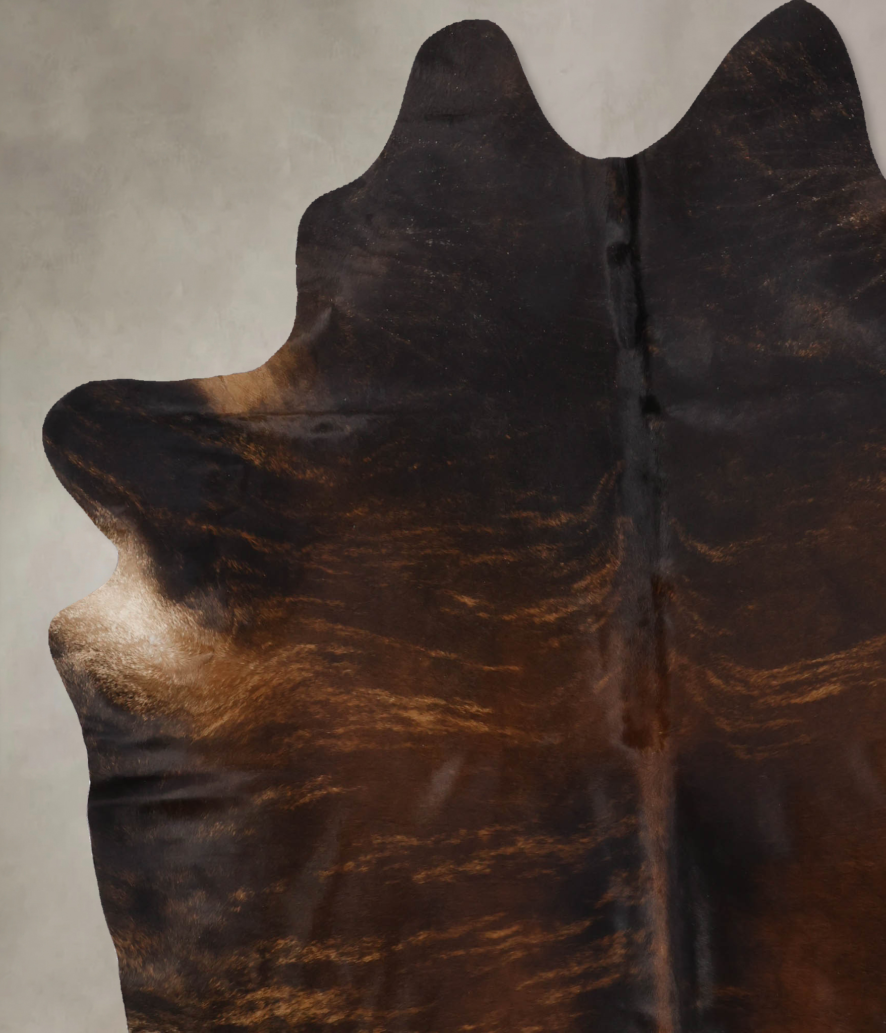 Dark Brindle Cowhide Rug #B10919