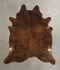 Medium Brindle XX-Large Brazilian Cowhide Rug 7'7