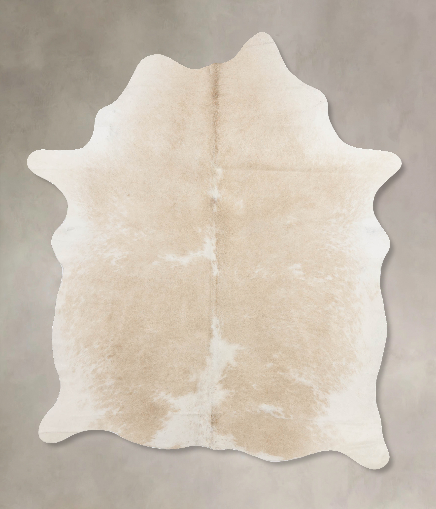 Beige and White Cowhide Rug #B10948