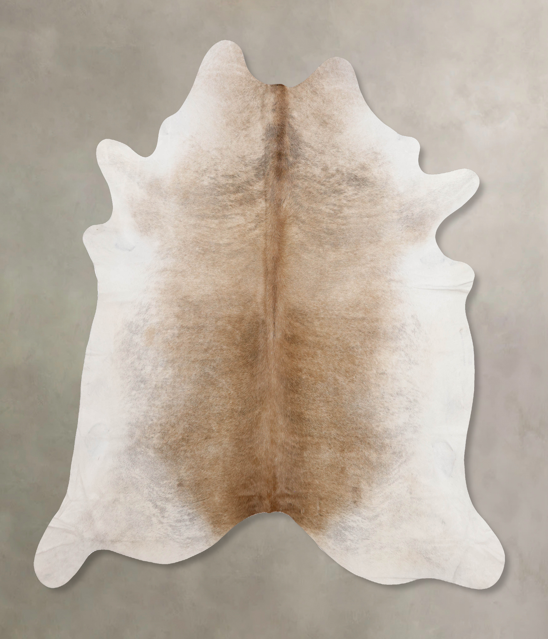 Grey with Beige Cowhide Rug #B10955