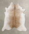 Grey with Beige XX-Large Brazilian Cowhide Rug 8'4