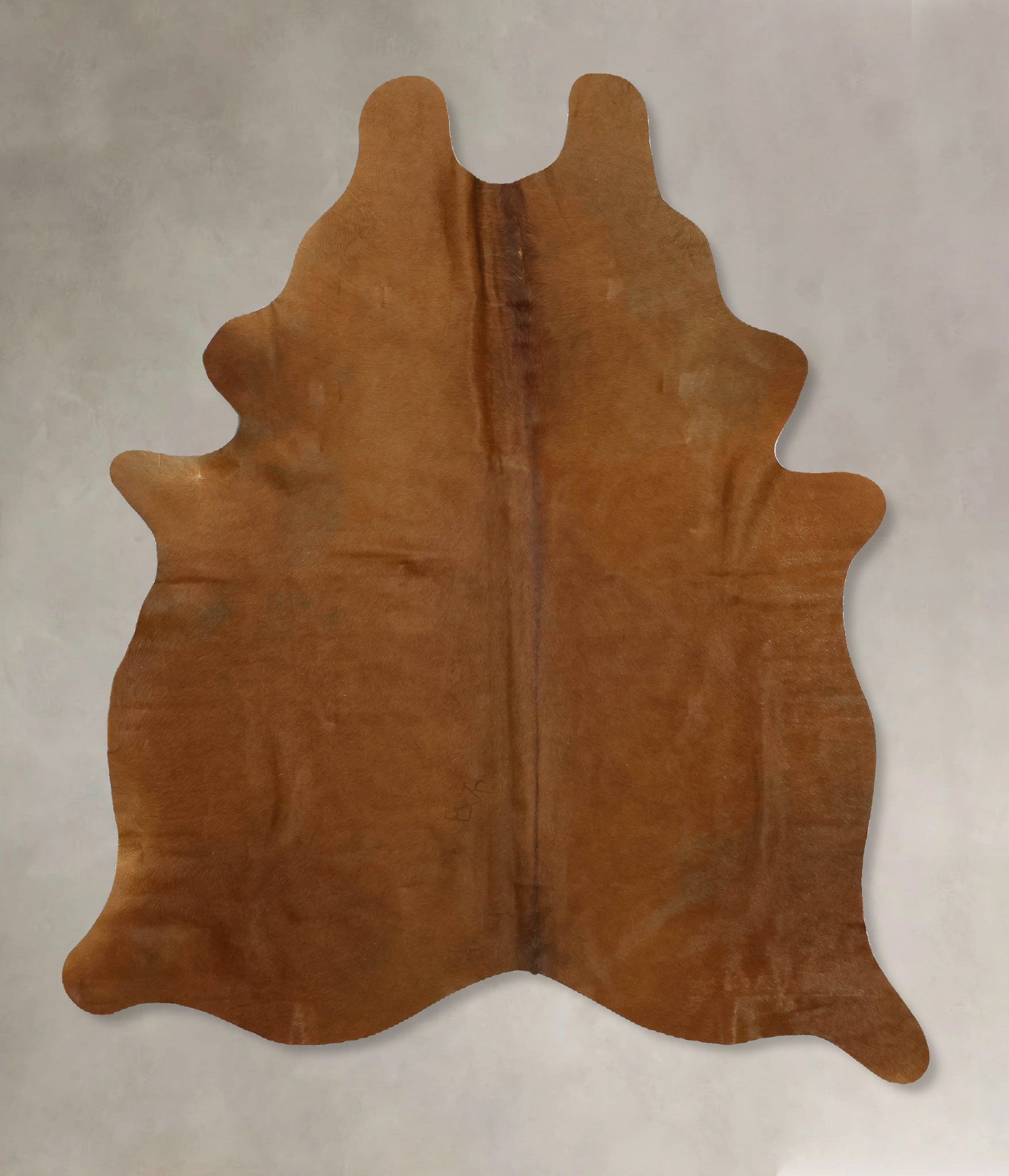 Solid Brown Cowhide Rug #B10958