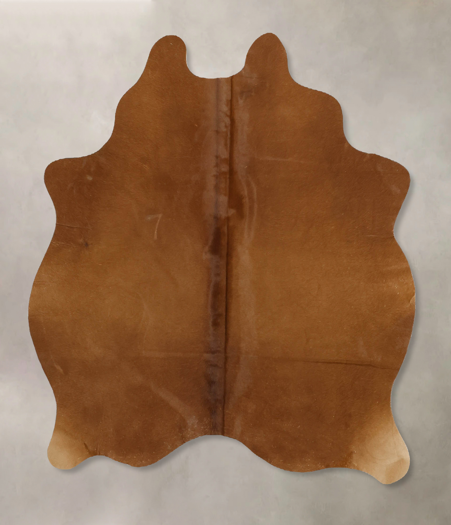 Solid Brown Cowhide Rug #B10964