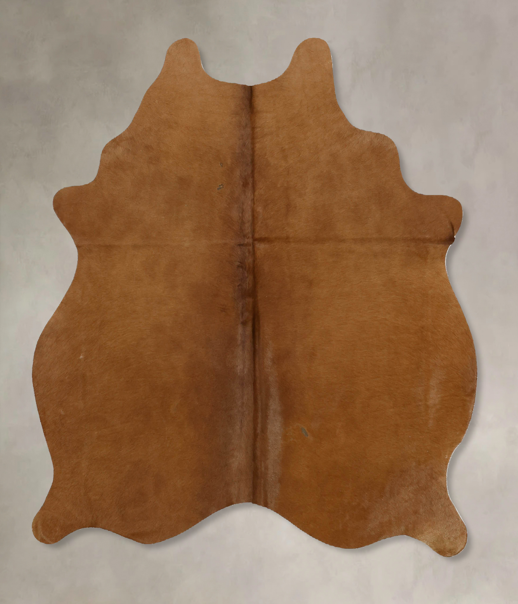 Solid Brown Cowhide Rug #B10966