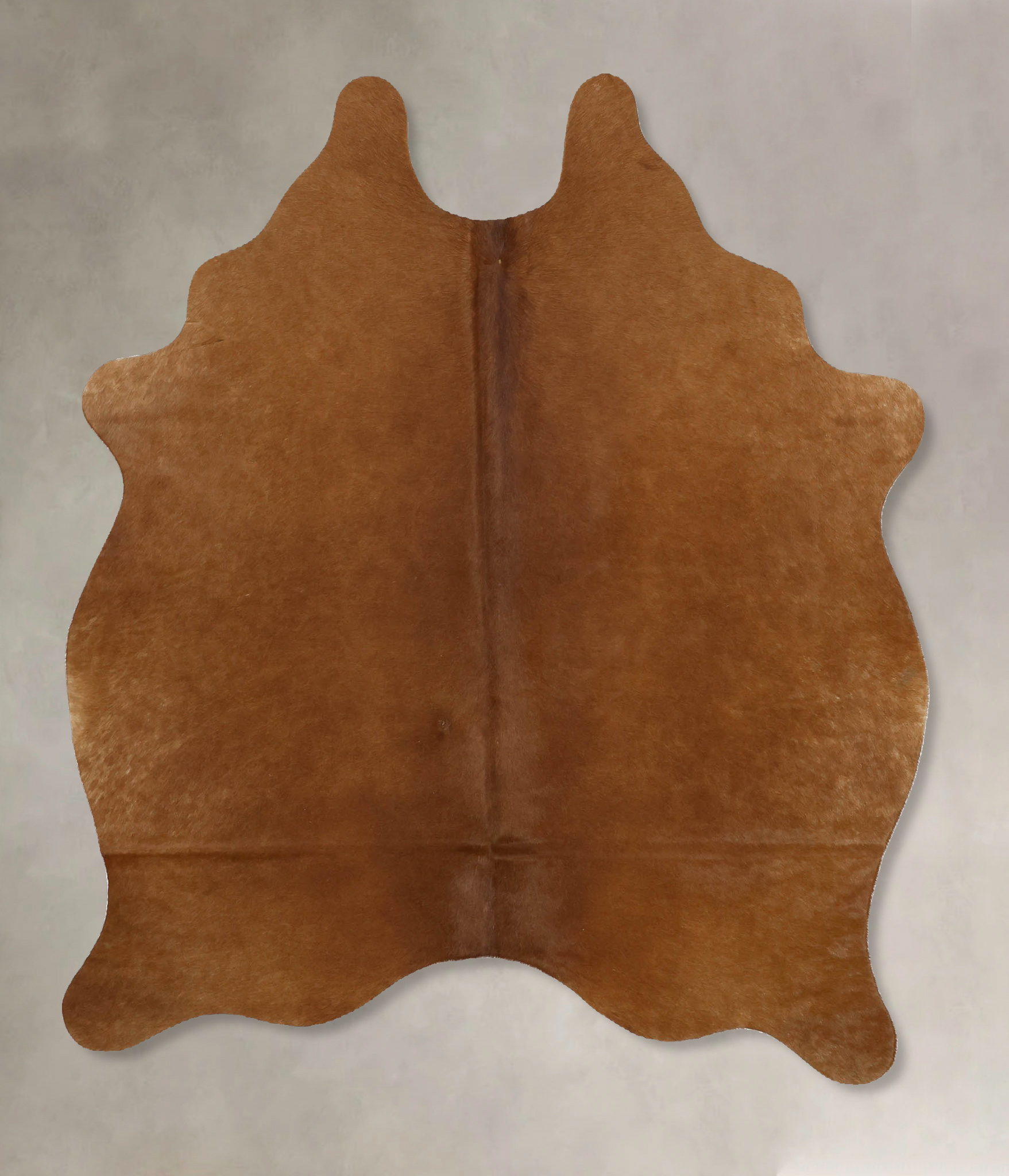 Solid Brown Cowhide Rug #B10967