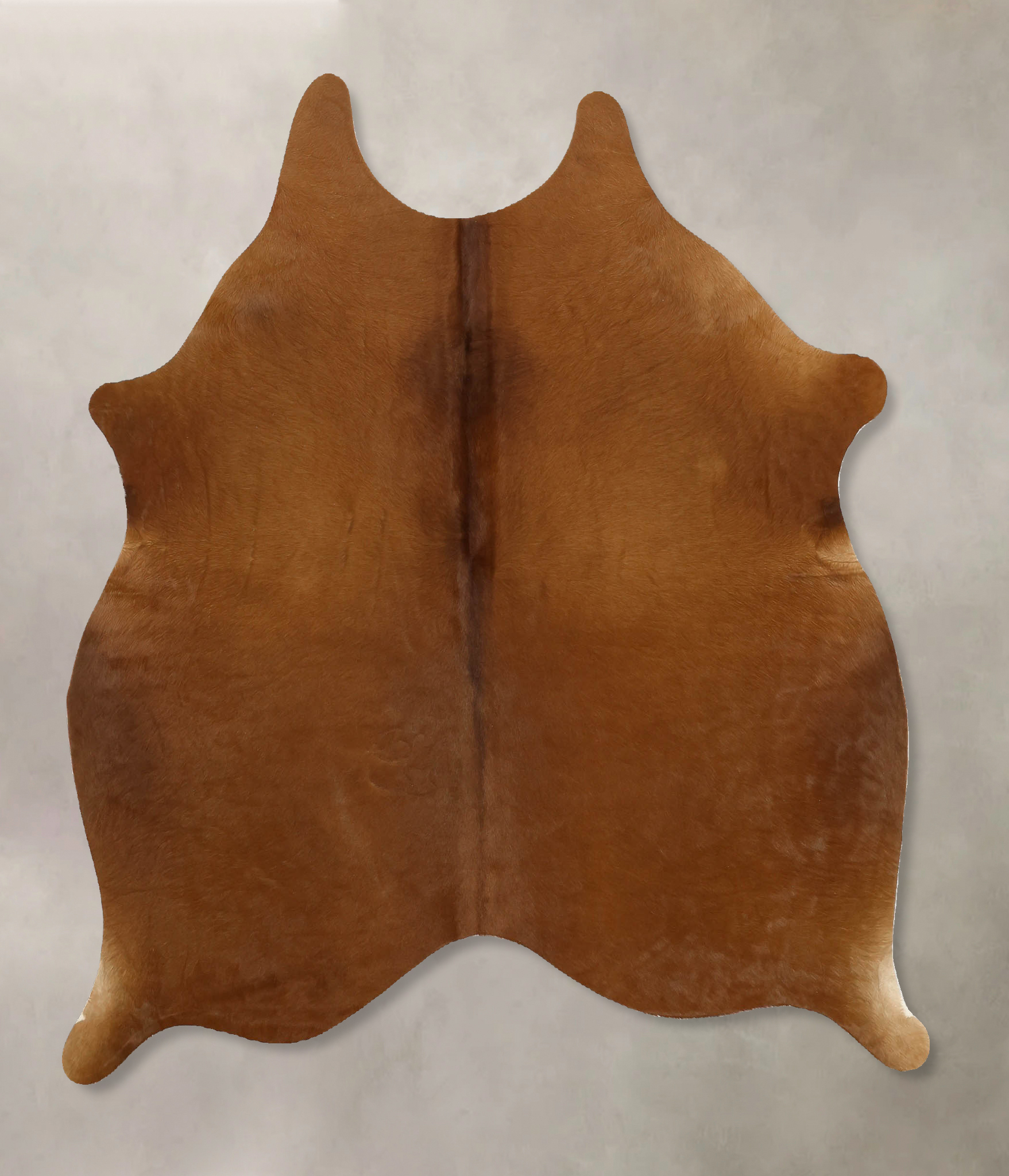 Solid Brown Cowhide Rug #B10968