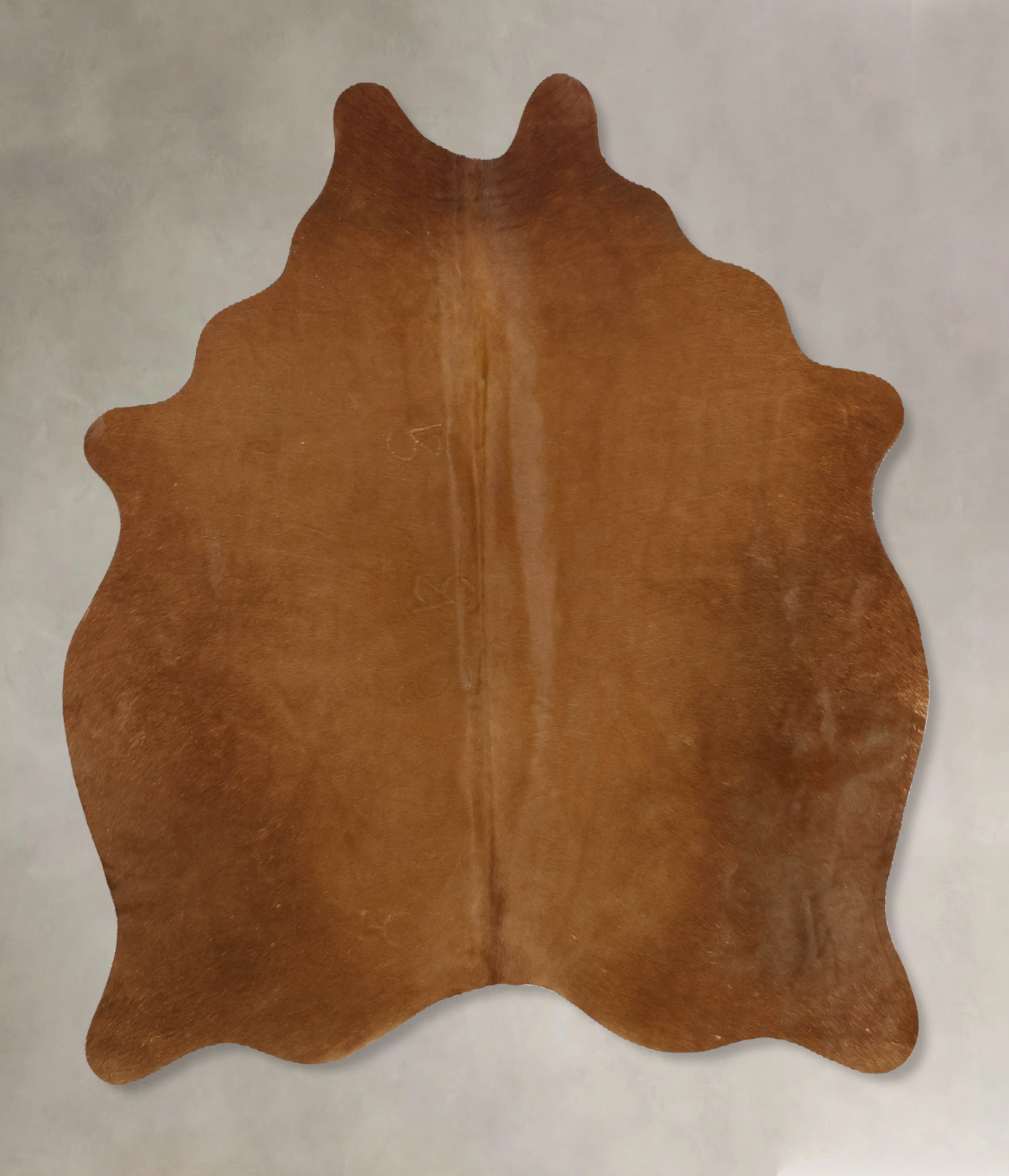 Solid Brown Cowhide Rug #B10970