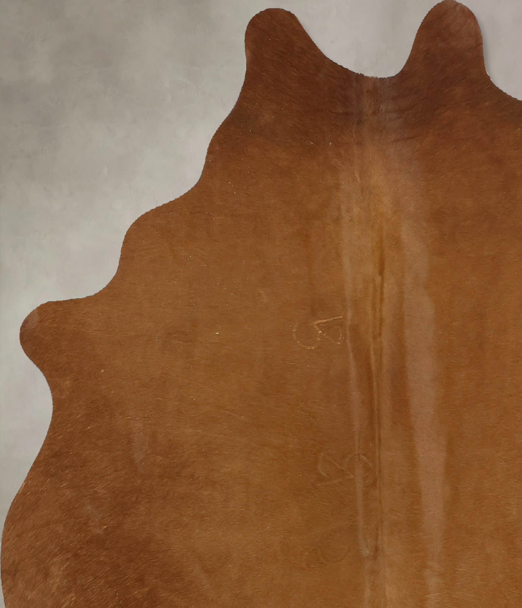 Solid Brown Cowhide Rug #B10970