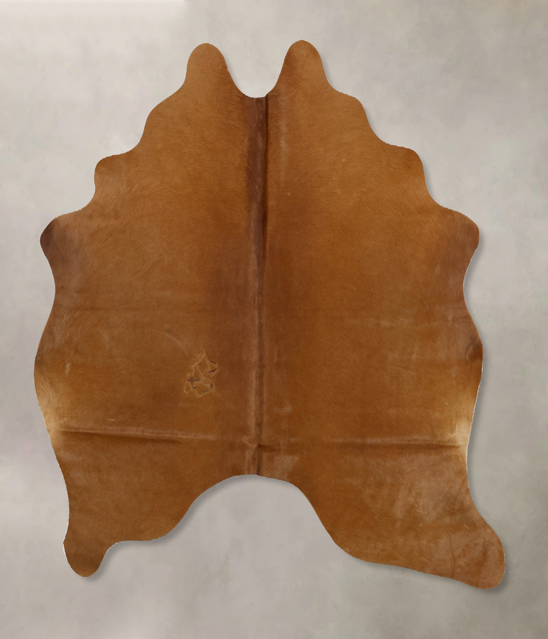 Solid Brown Cowhide Rug #B10971