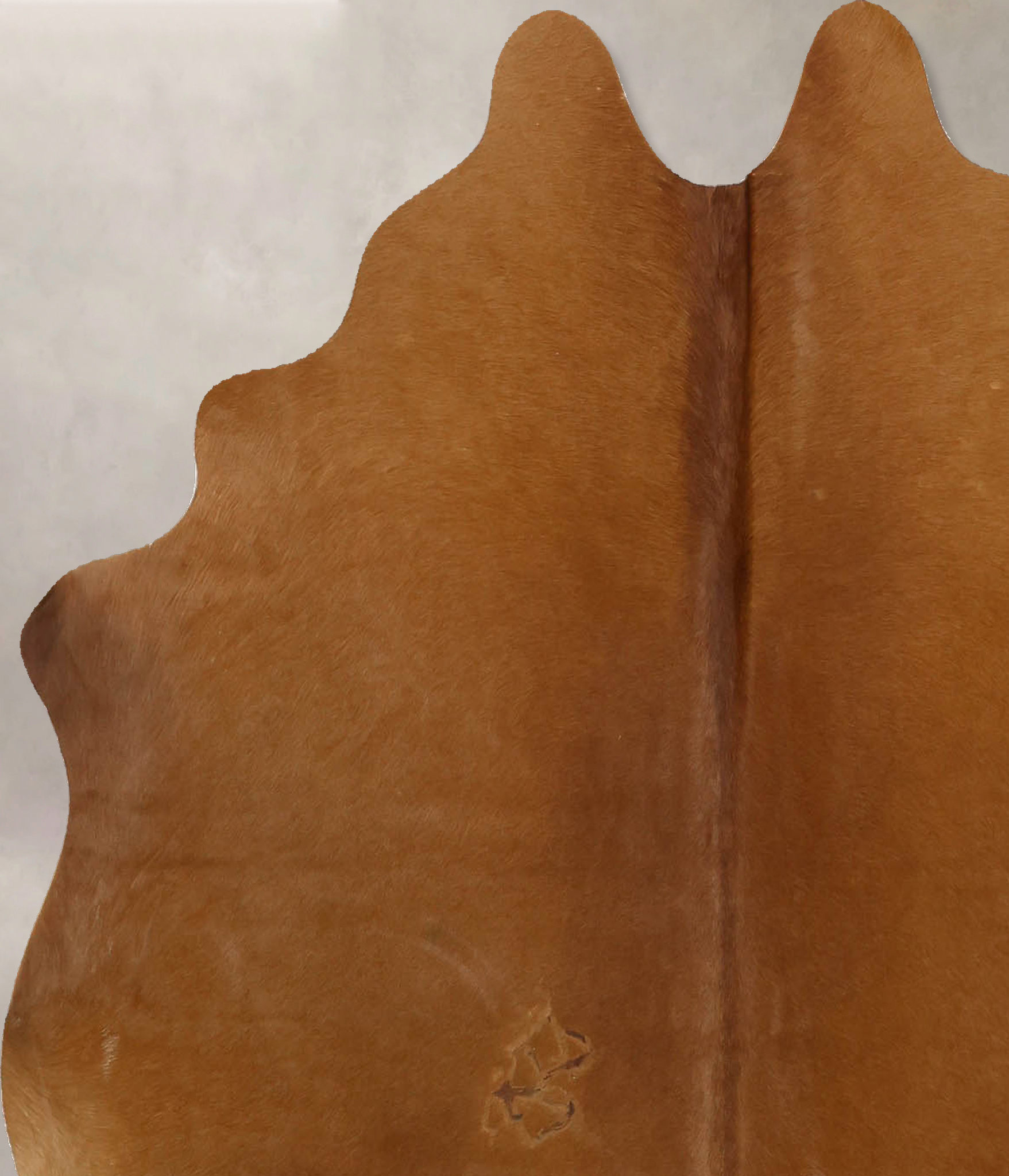 Solid Brown Cowhide Rug #B10971