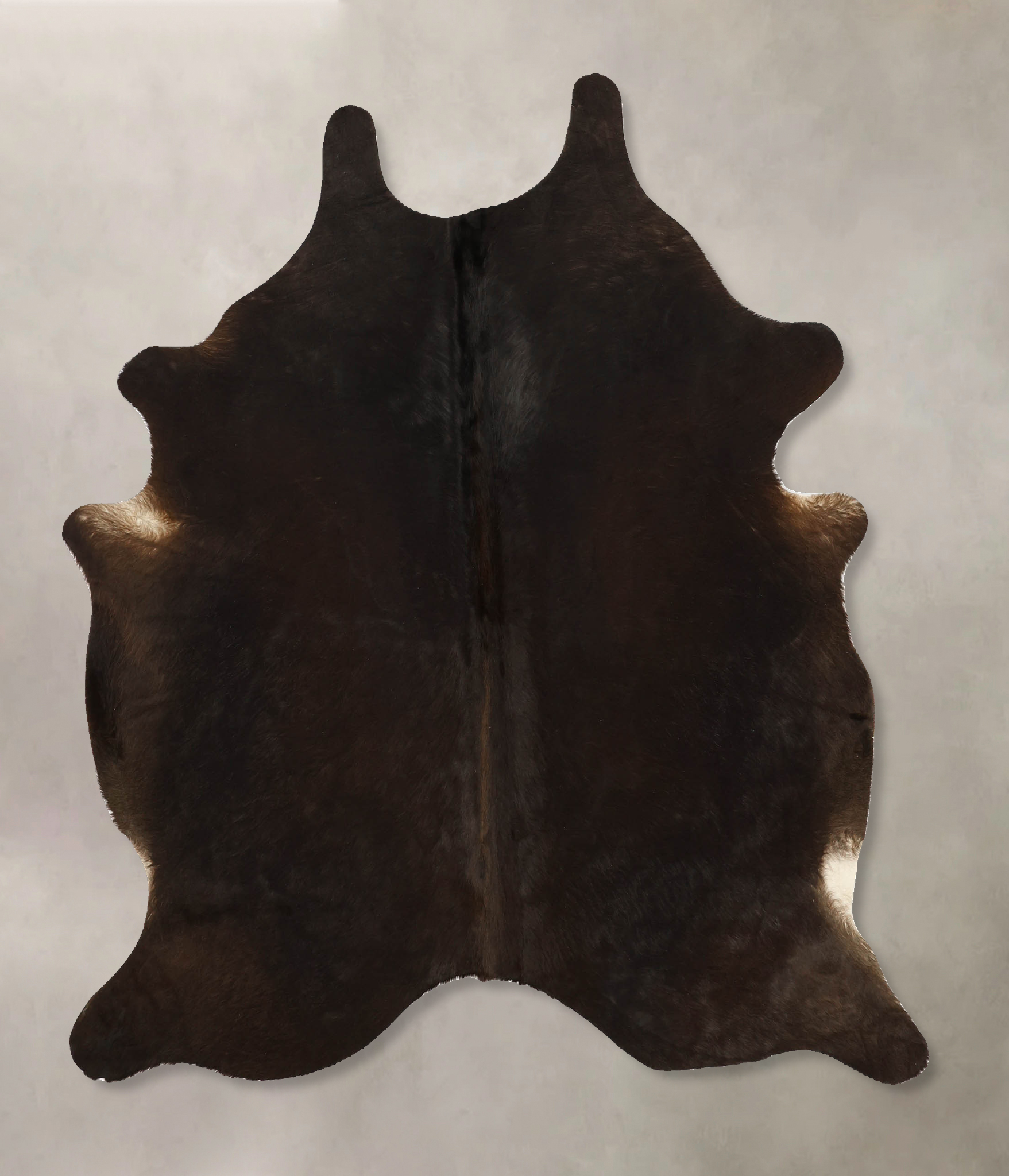 Solid Brown Cowhide Rug #B10972