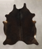 Solid Brown Medium Brazilian Cowhide Rug 5'11