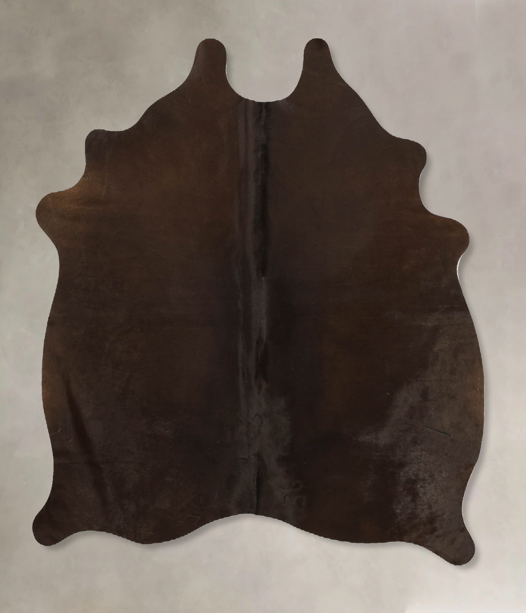 Solid Brown Cowhide Rug #B10974