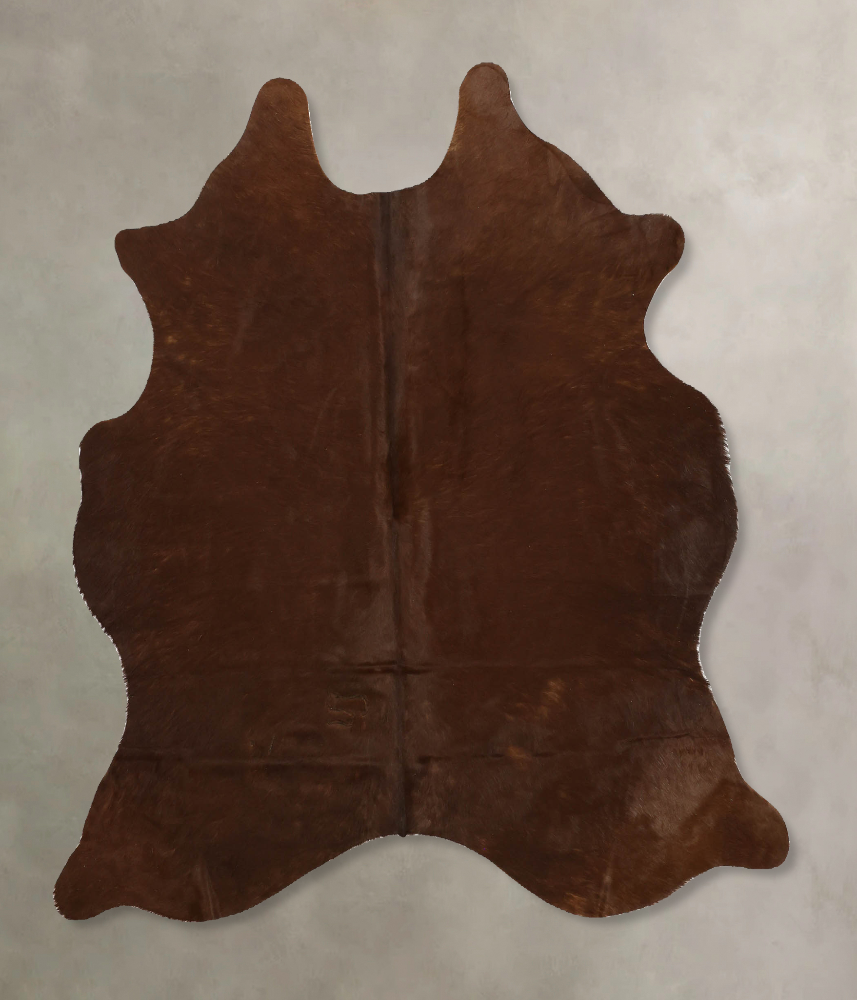 Solid Black Cowhide Rug #B10979