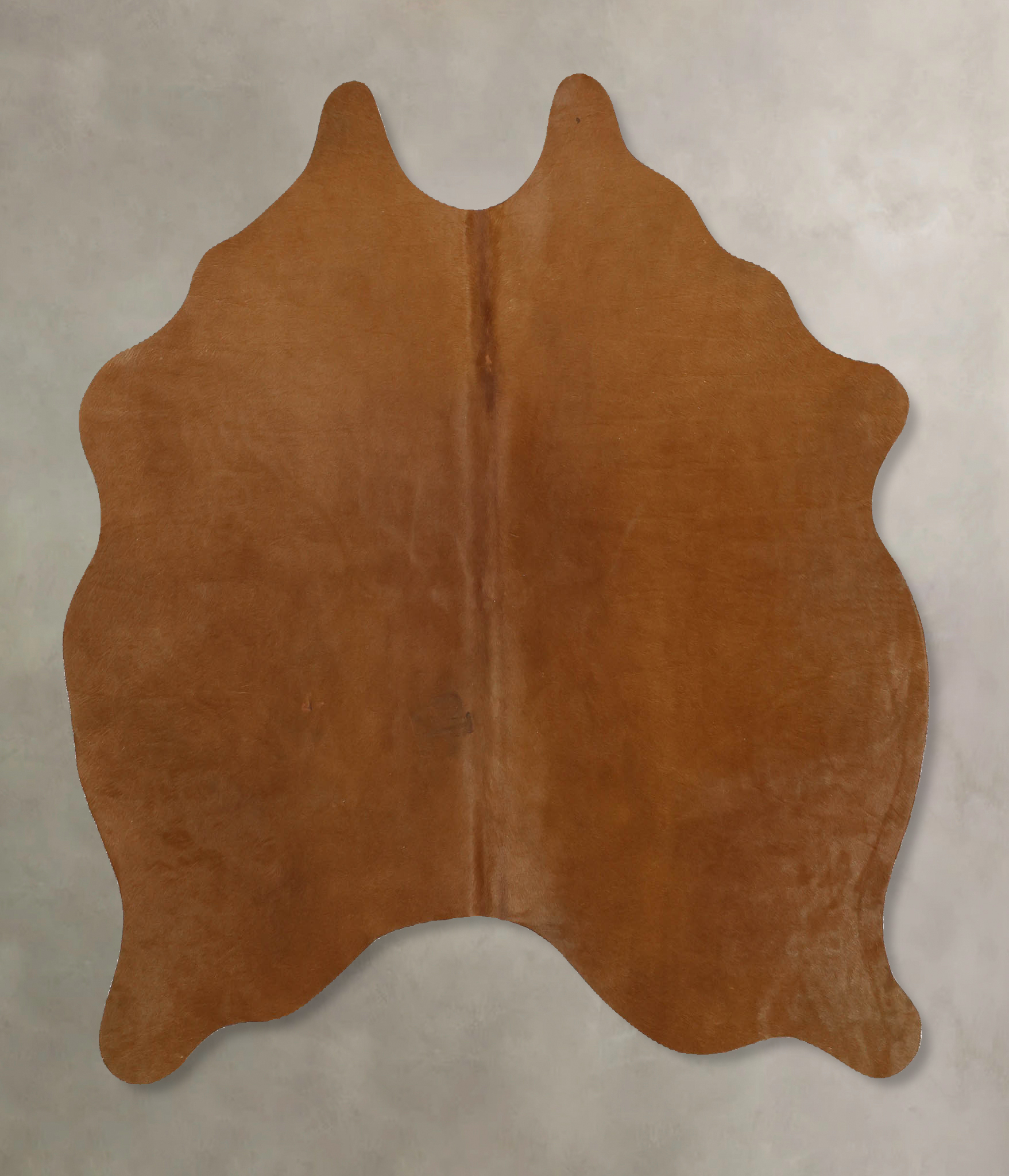 Solid Brown Cowhide Rug #B10980