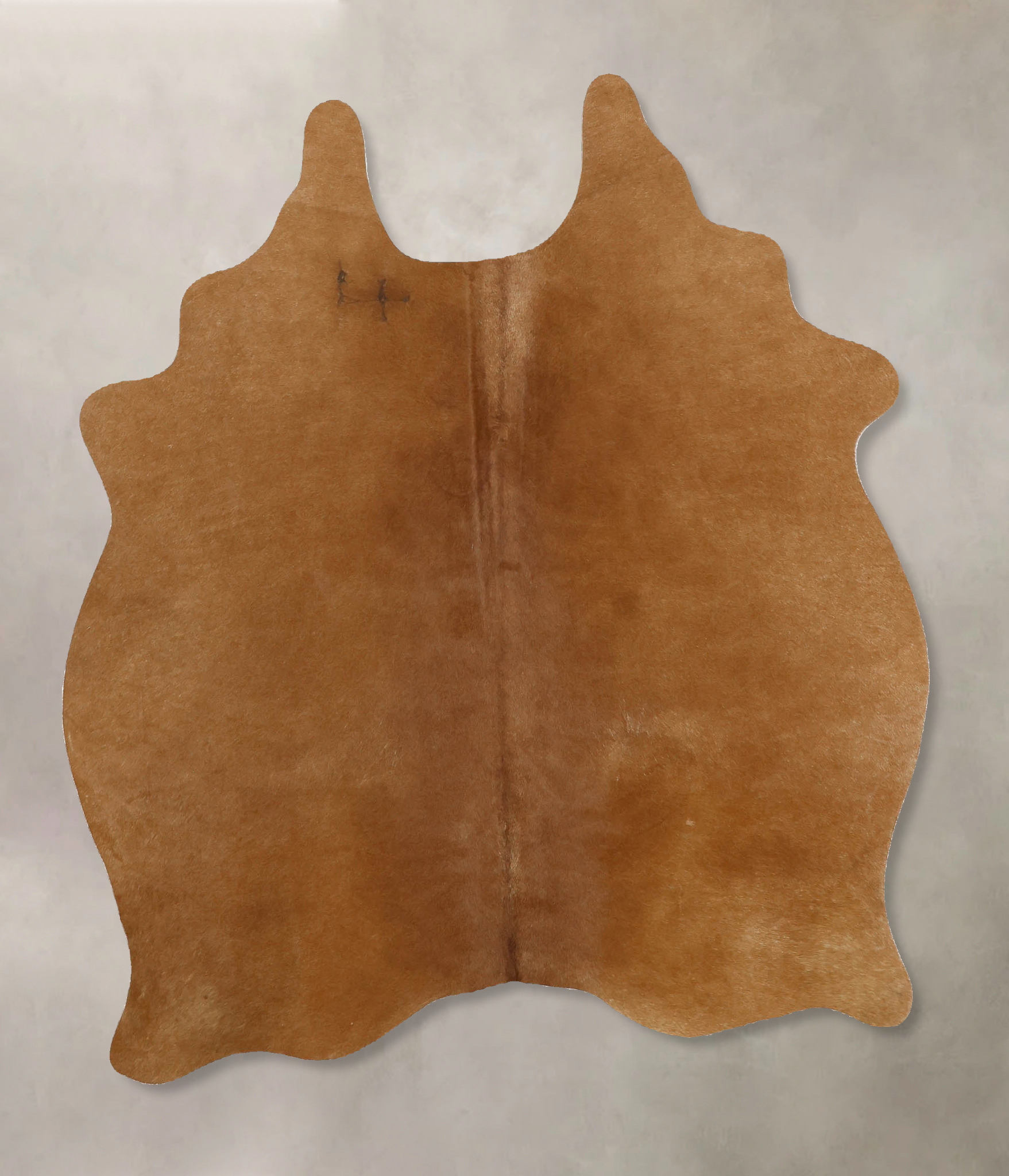 Solid Brown Cowhide Rug #B10981