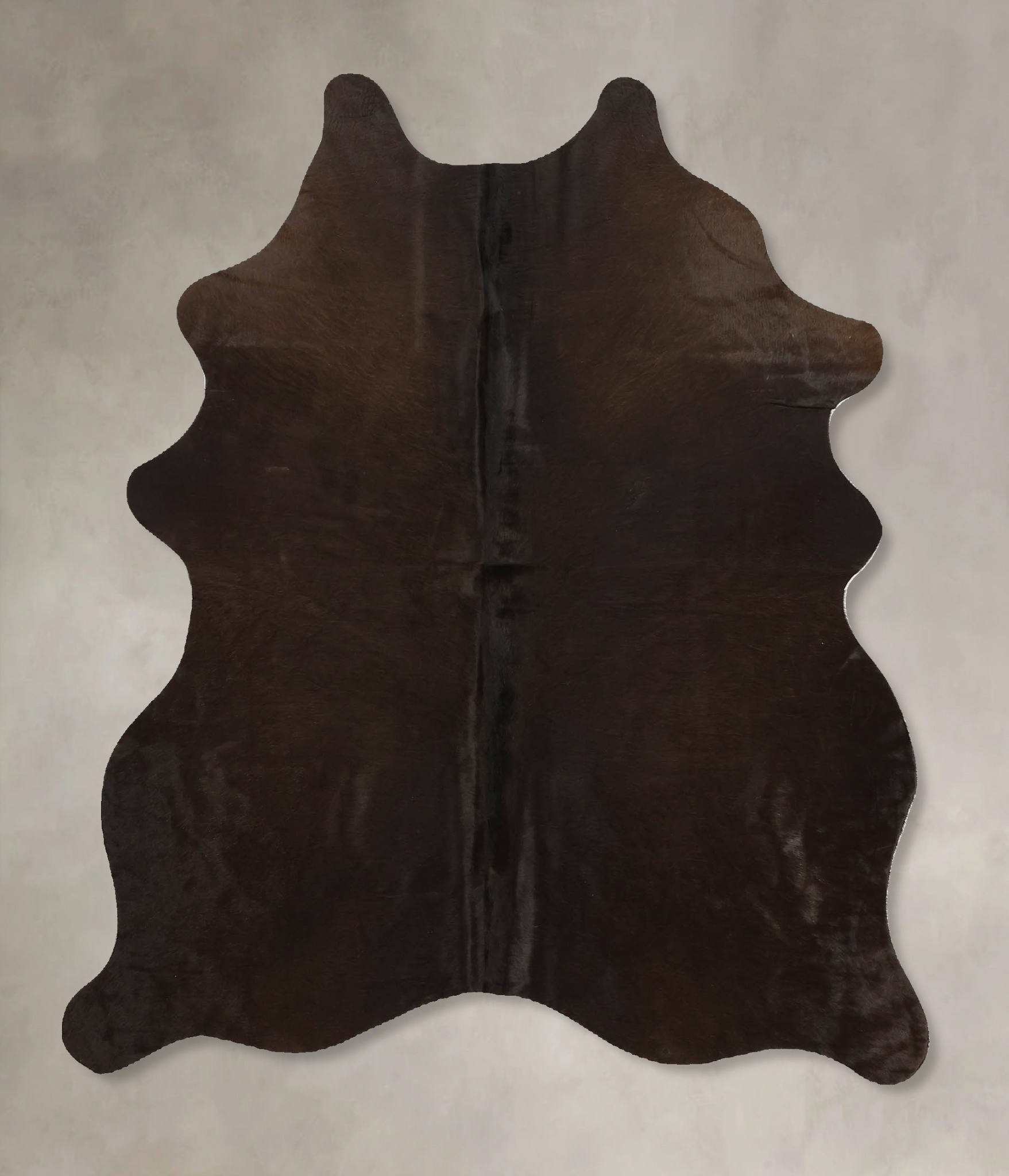 Solid Brown Cowhide Rug #B10987