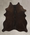 Solid Brown Medium Brazilian Cowhide Rug 5'3