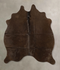 Chocolate Medium Brazilian Cowhide Rug 4'8