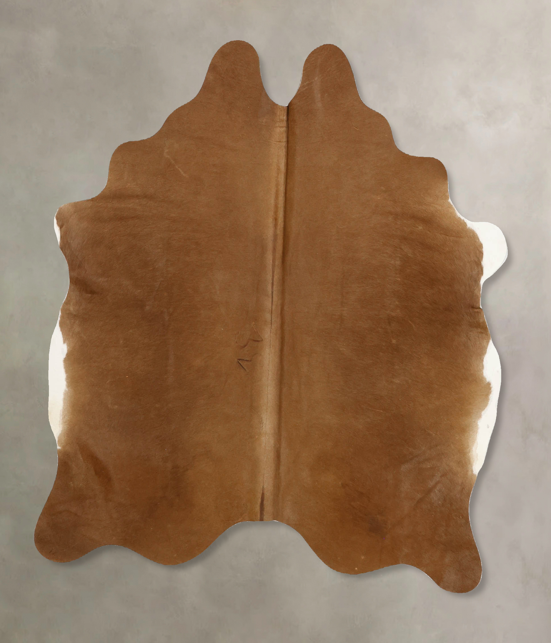 Solid Brown Cowhide Rug #B10997