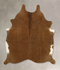 Solid Brown Medium Brazilian Cowhide Rug 5'7