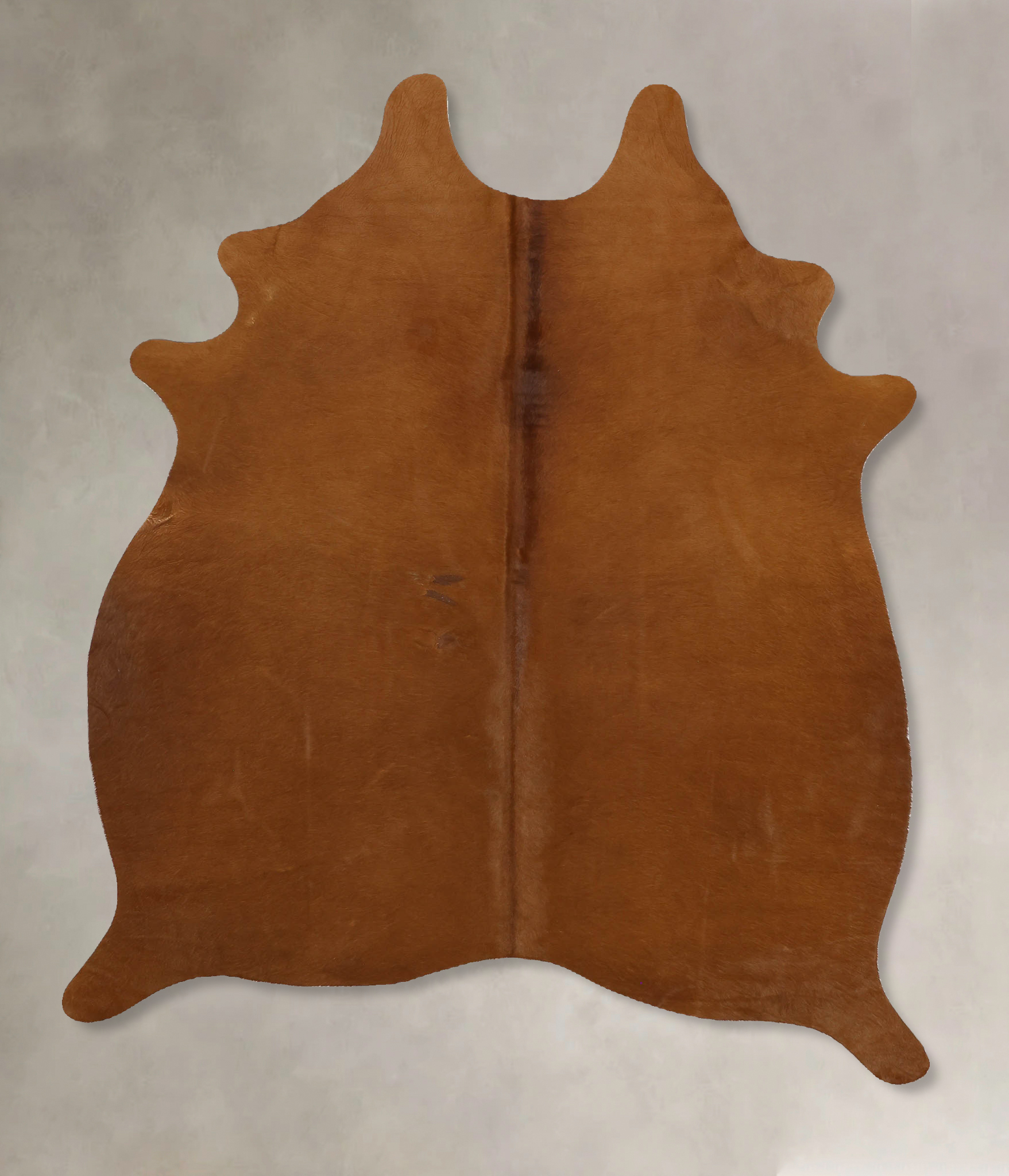 Solid Brown Cowhide Rug #B11013