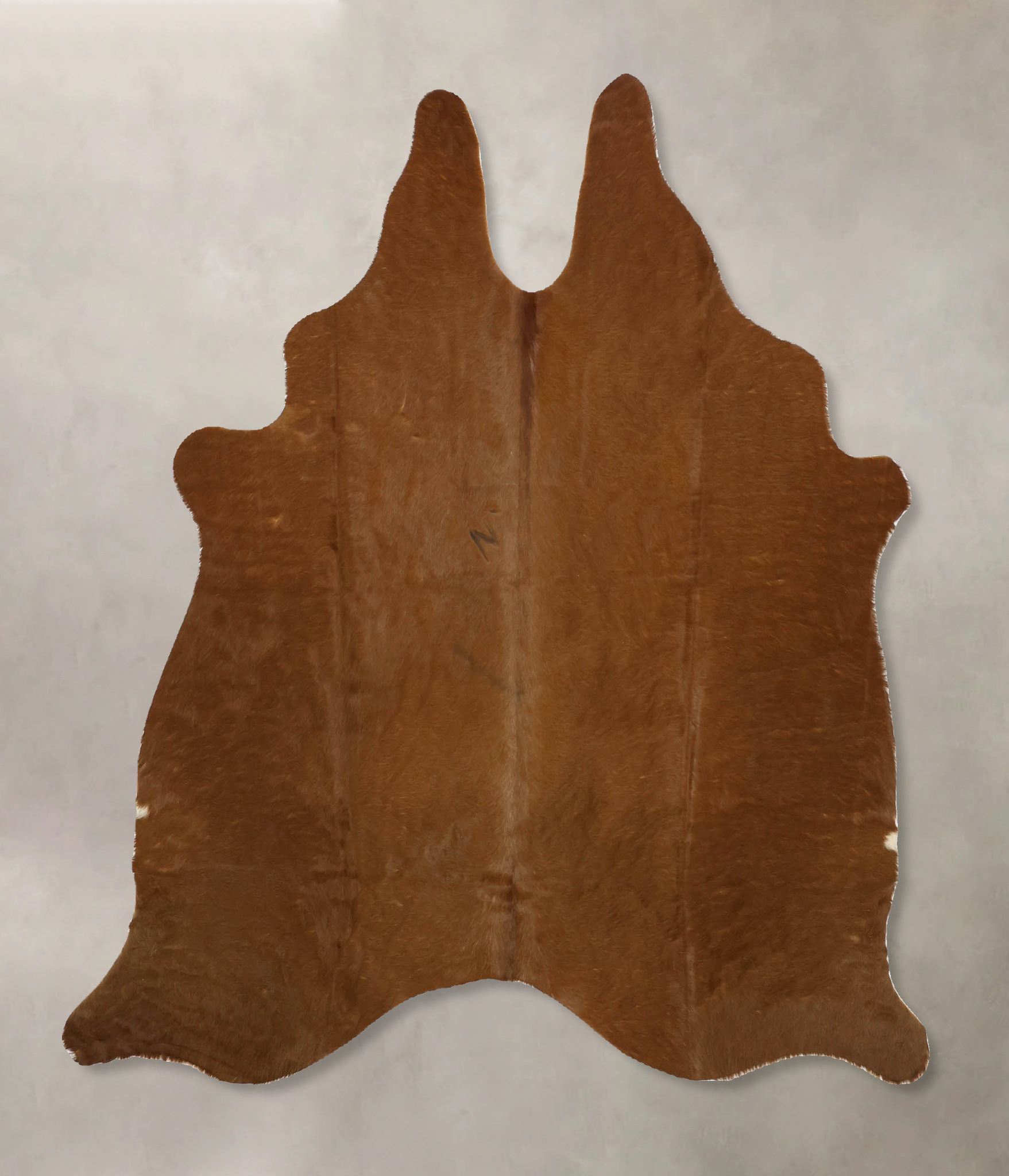 Solid Brown Cowhide Rug #B11014