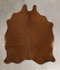 Solid Brown Medium Brazilian Cowhide Rug 4'6