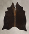 Chocolate Medium Brazilian Cowhide Rug 5'1