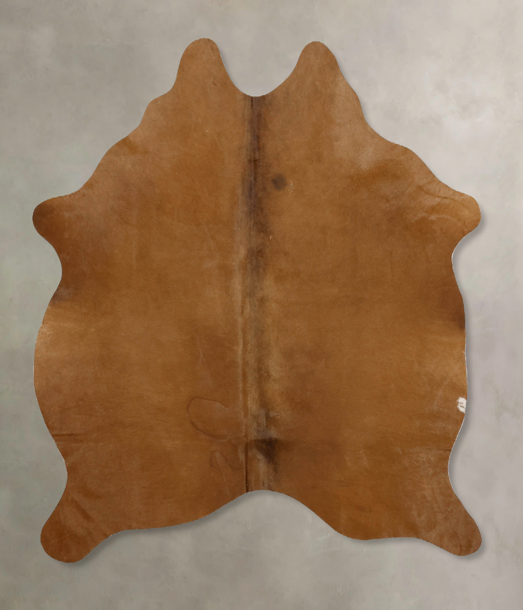 Solid Brown Cowhide Rug #B11024