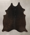 Chocolate Medium Brazilian Cowhide Rug 5'11