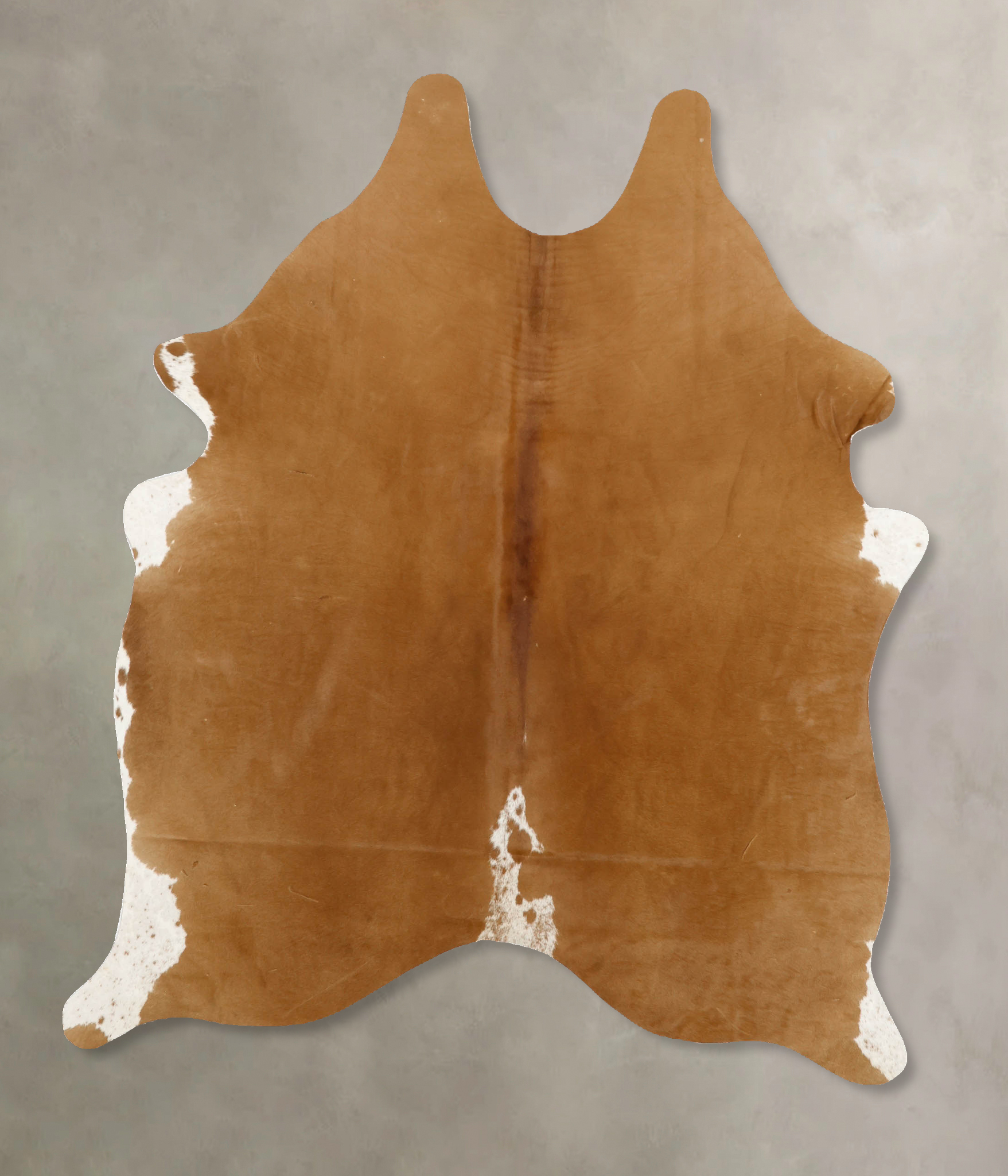 Brown and White Regular Cowhide Rug #B11030