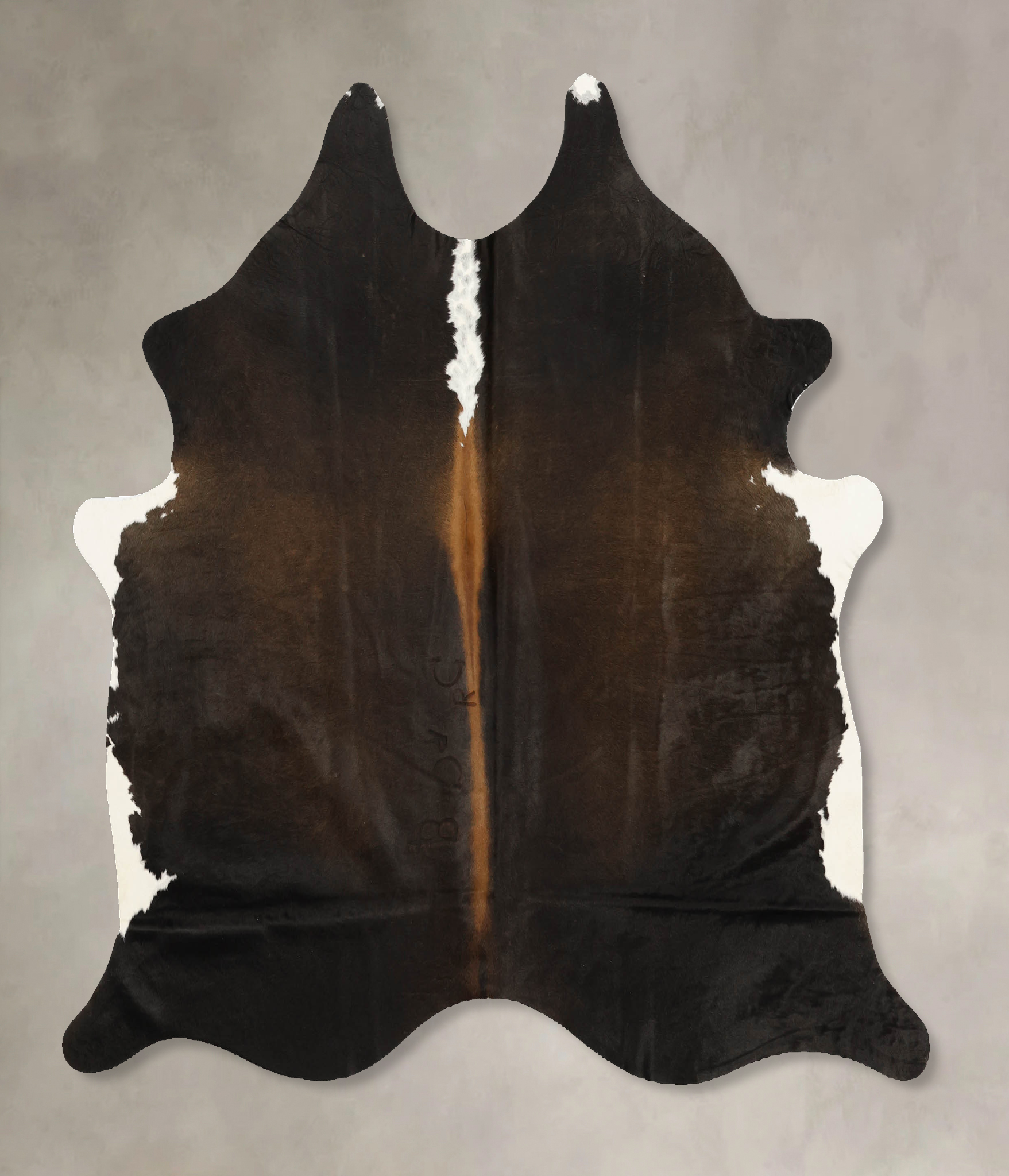 Chocolate and White Cowhide Rug #B11031