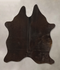 Solid Black Medium Brazilian Cowhide Rug 5'4