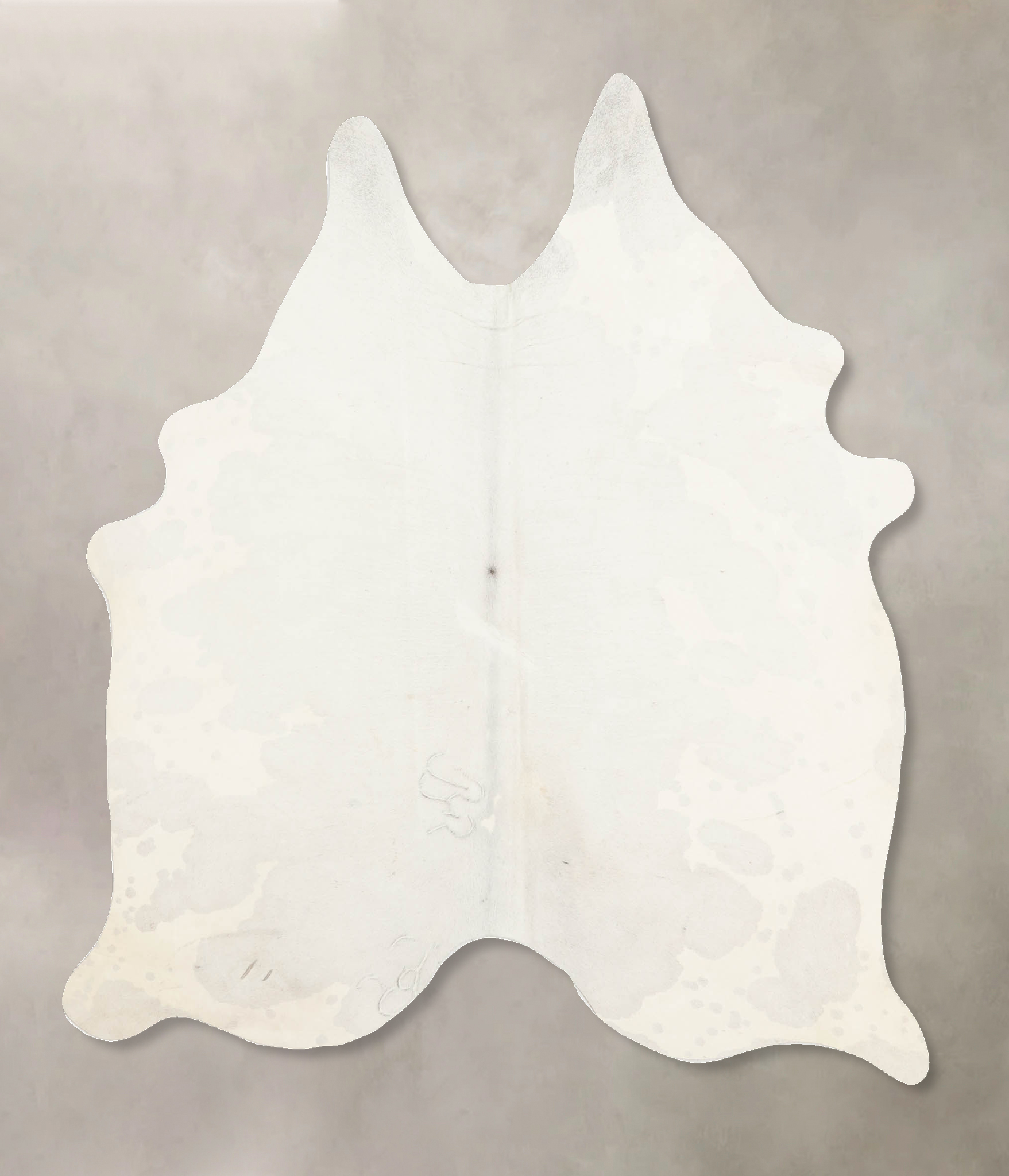 Grey with White Cowhide Rug #B11036