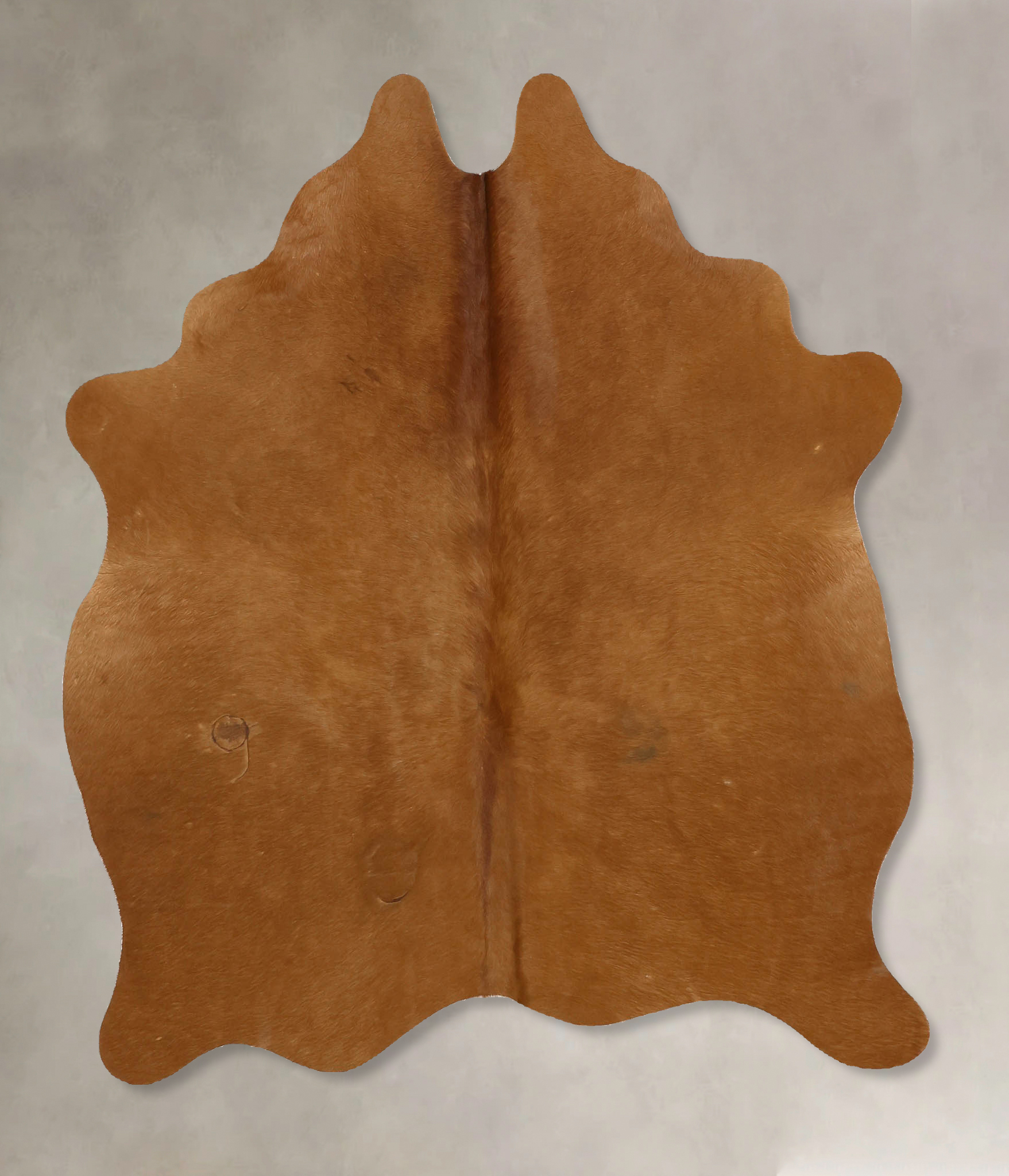 Solid Brown Cowhide Rug #B11038