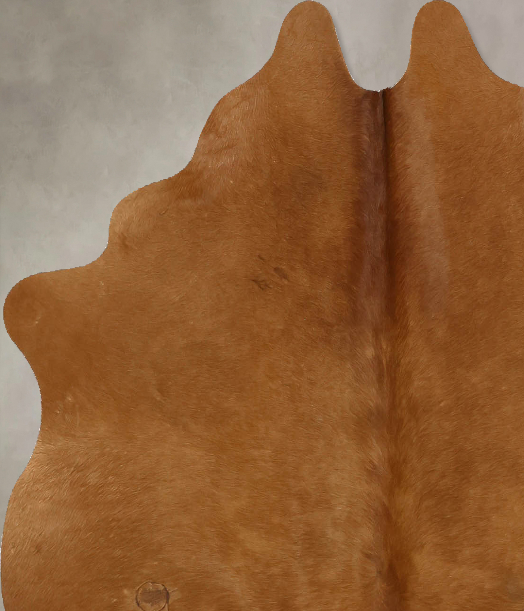 Solid Brown Cowhide Rug #B11038