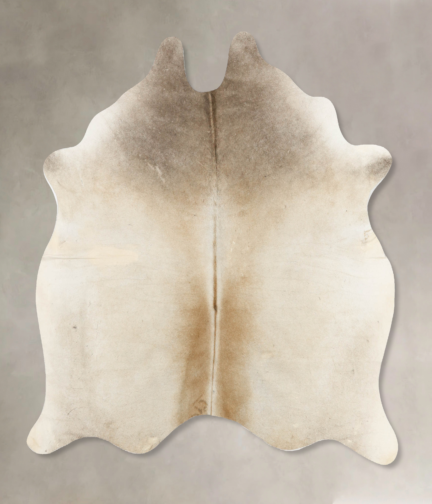 Grey with Beige Cowhide Rug #B11044