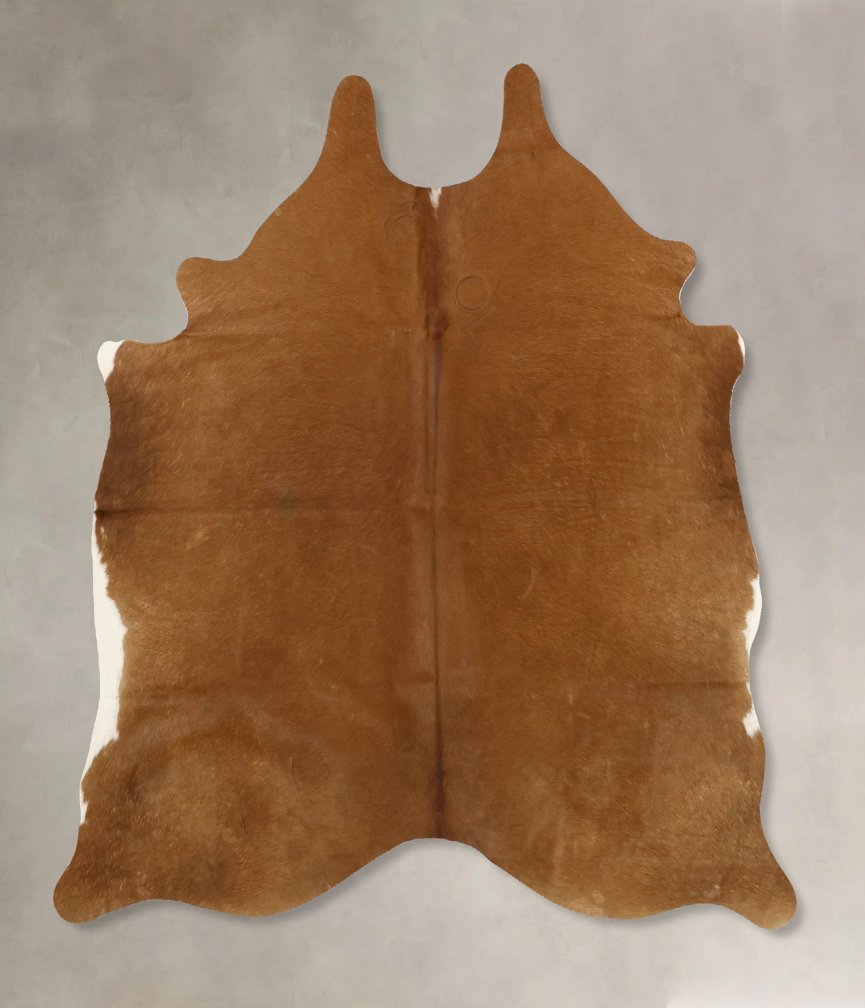 Solid Brown Cowhide Rug #B11048