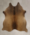 Chocolate Medium Brazilian Cowhide Rug 4'7