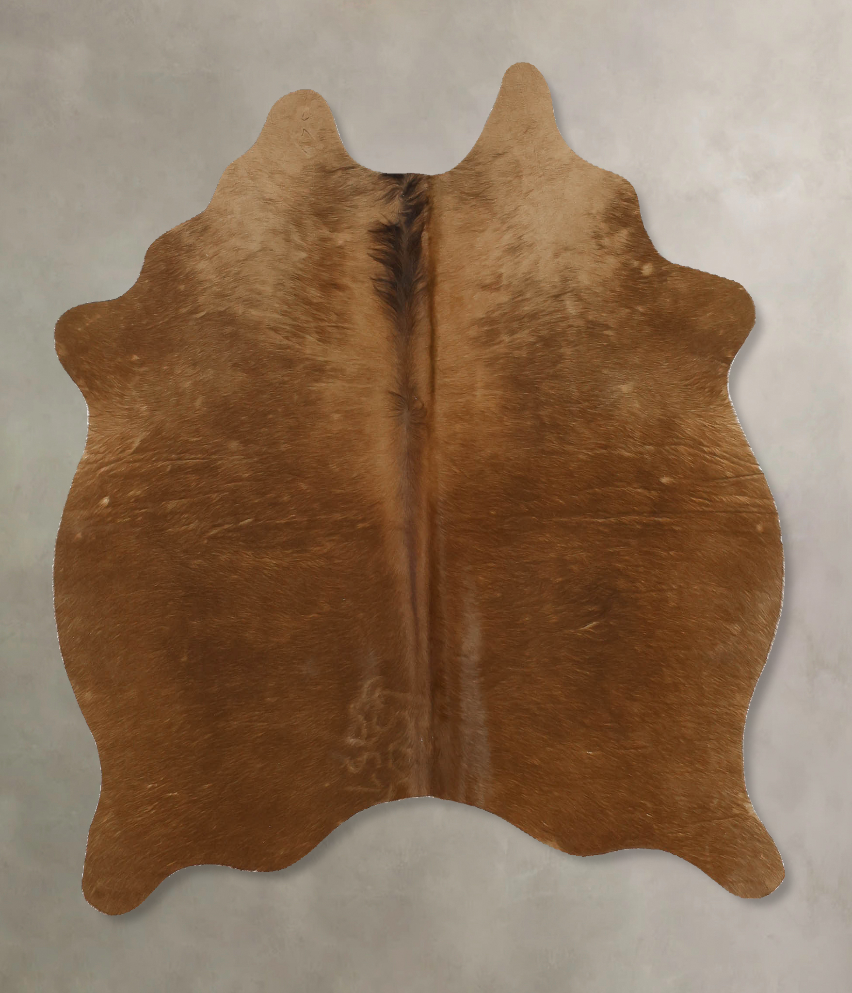 Solid Brown Cowhide Rug #B11057