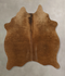 Solid Brown Medium Brazilian Cowhide Rug 4'10