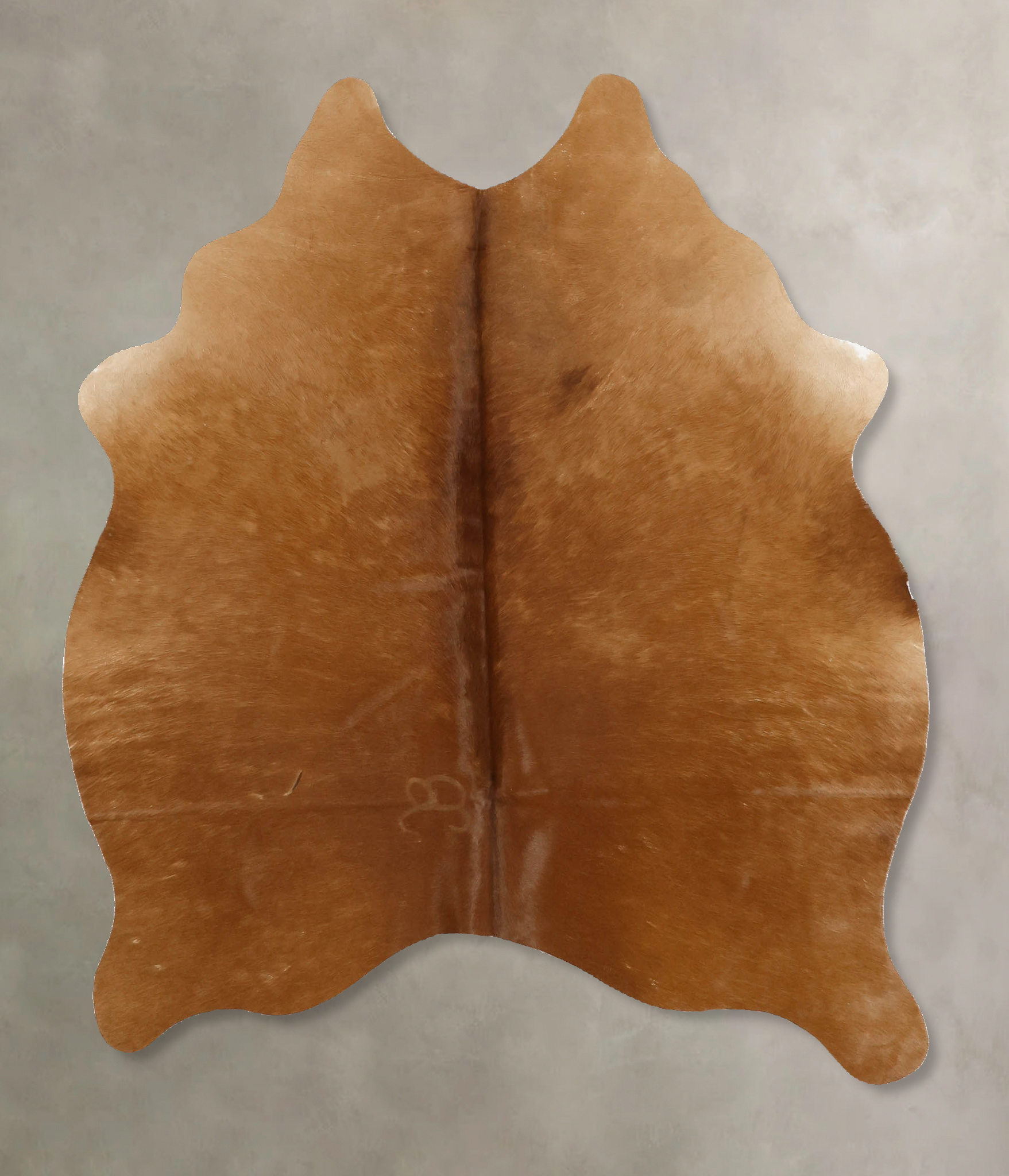 Solid Brown Cowhide Rug #B11060