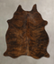 Dark Brindle Medium Brazilian Cowhide Rug 5'9