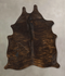 Dark Brindle Medium Brazilian Cowhide Rug 6'2