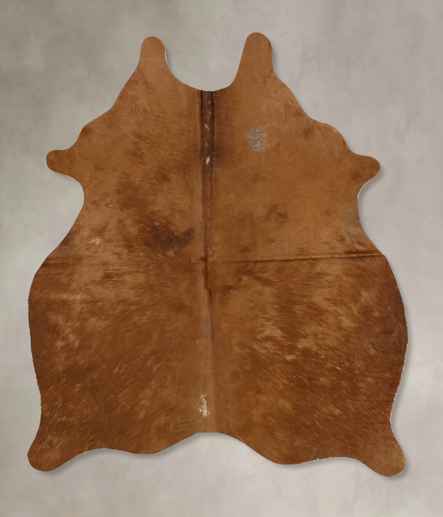 Solid Brown Cowhide Rug #B11069