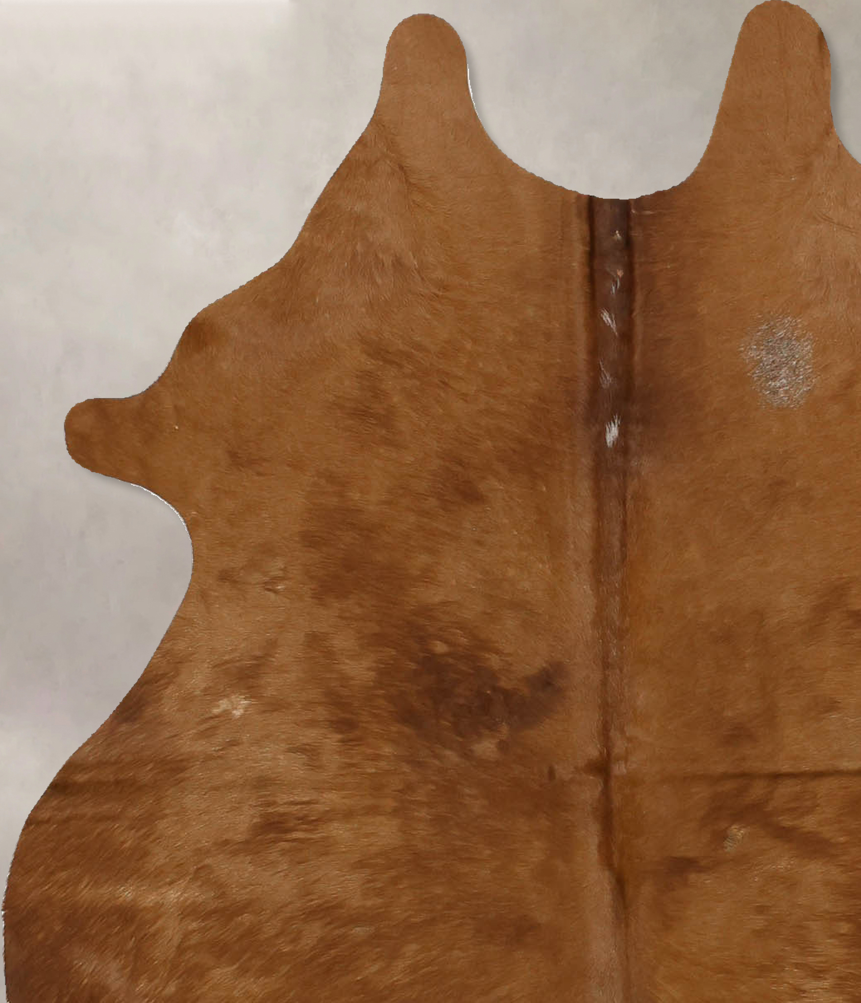 Solid Brown Cowhide Rug #B11069