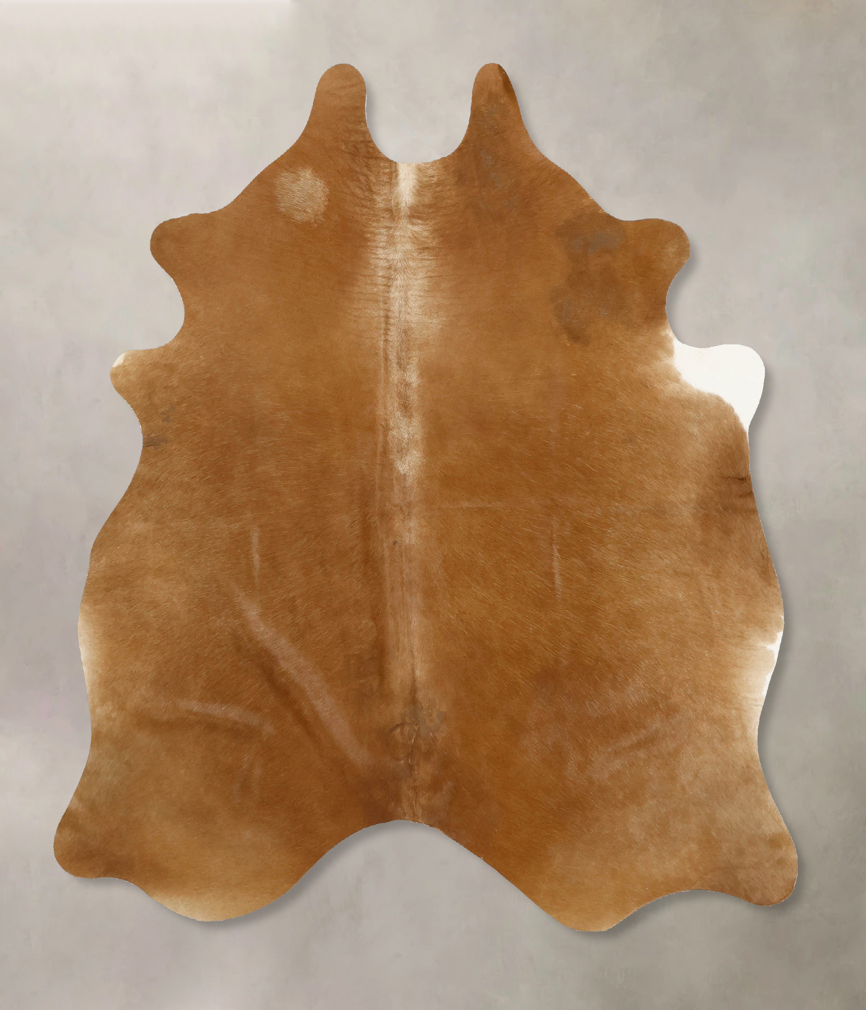 Solid Brown Cowhide Rug #B11070