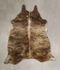 Dark Brindle Medium Brazilian Cowhide Rug 5'7